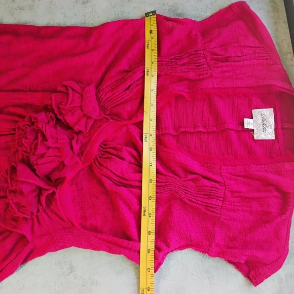 Deletta Anthropologie Roses Are Red Y2K Top Womens Small Balletcore Romantic - Picture 11 of 12